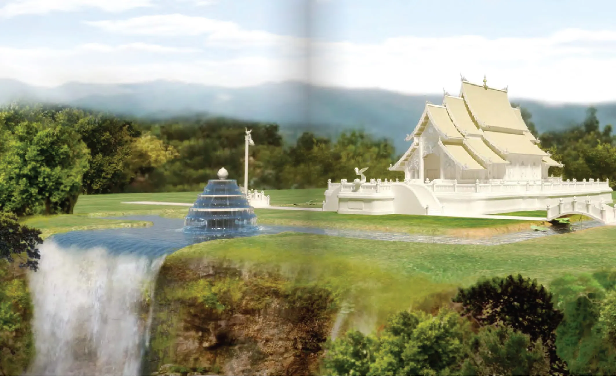 Wat Dong Din Daeng Landscape